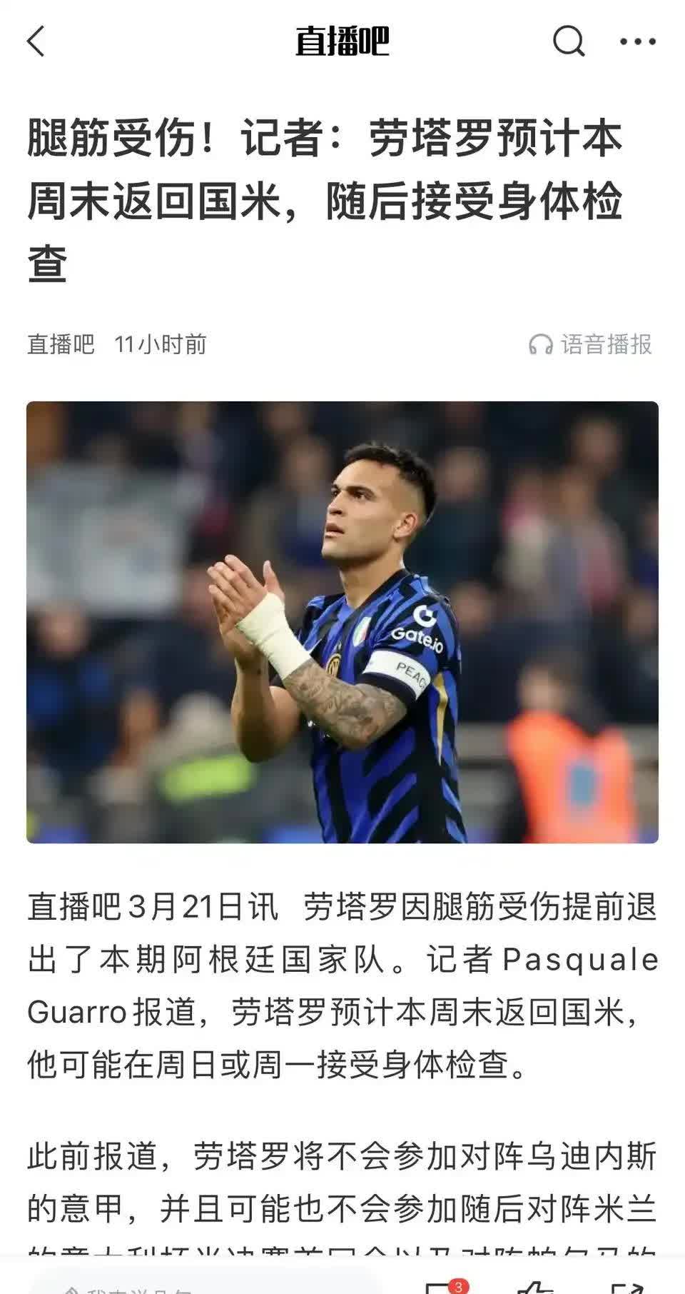 国际米兰客场不敌对手，遭遇失利